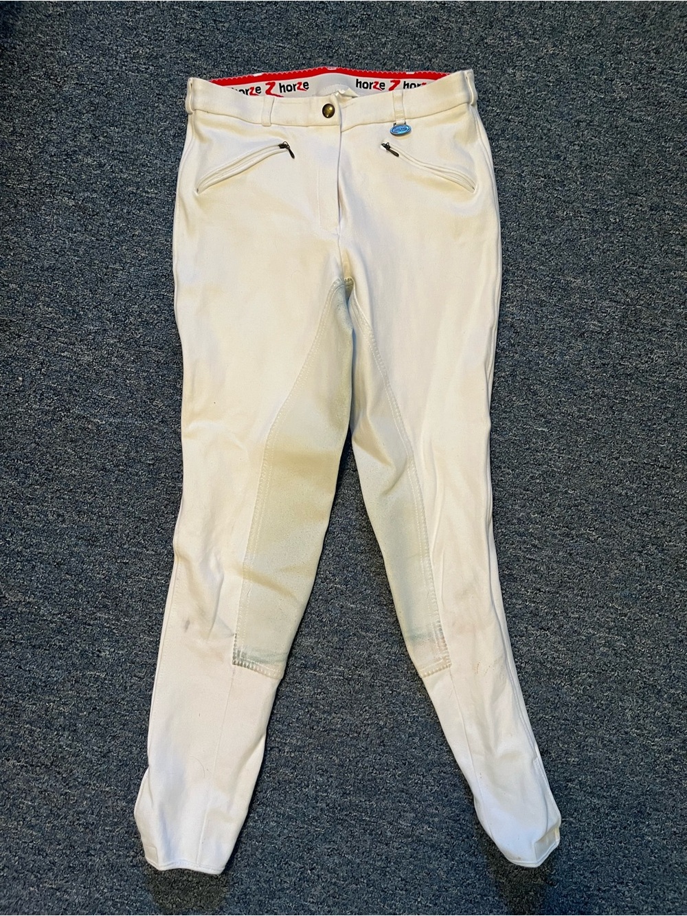 Horze White Full Seat Riding Breeches size 28